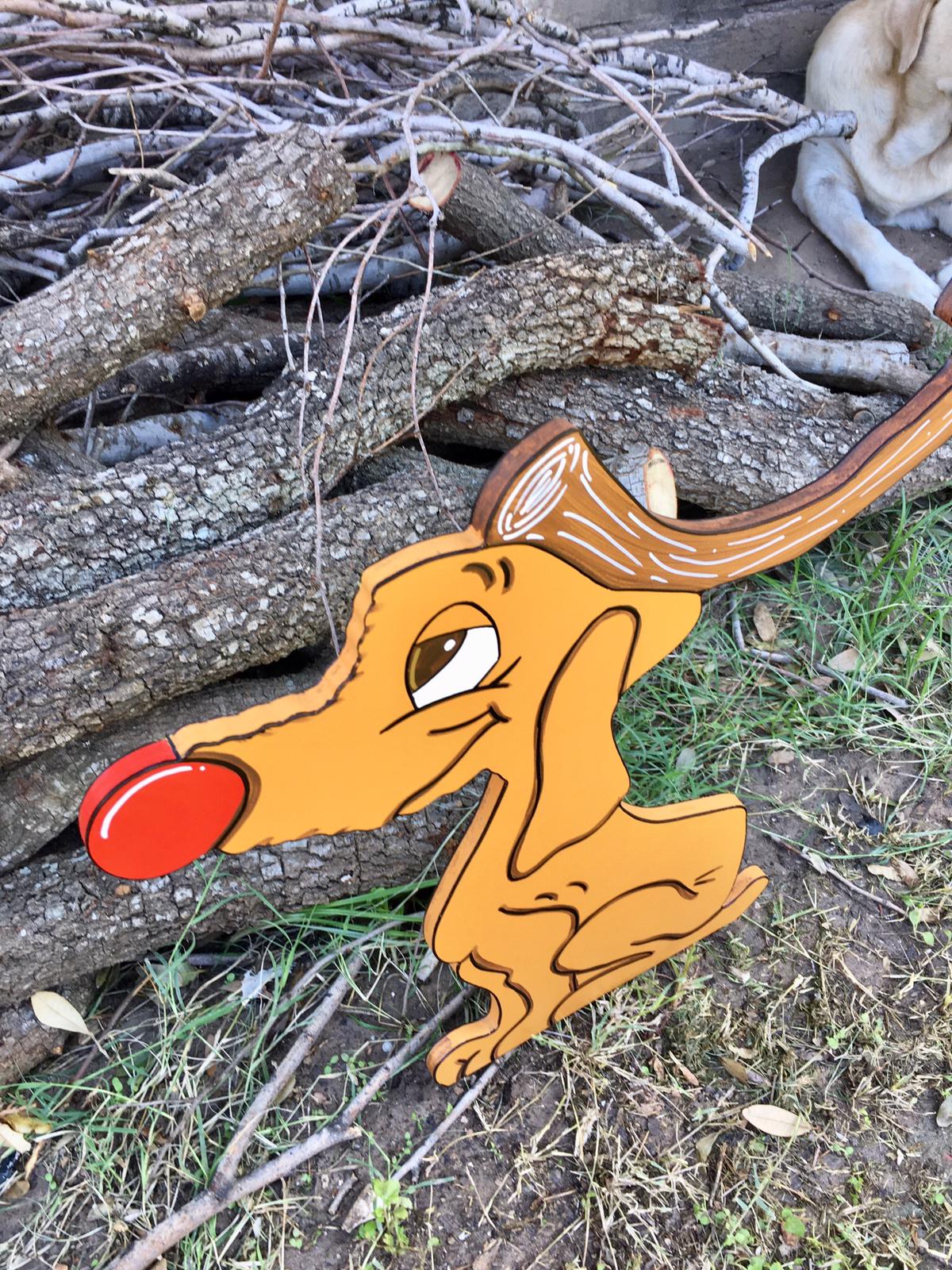Stealing the Christmas Lights Directional Pole Sign Max the Reindeer Cindy Lou Who WOOD Yard Art Decorations