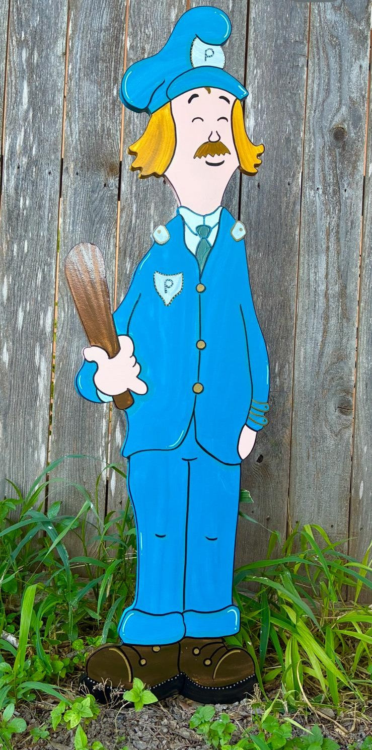 NEW CHRISTMAS Police Officer Hero Who Character WOOD Lawn Yard Art Decoration Decor Cute